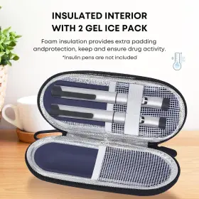 Branded01 711181550818 Insulin Cooler Travel Case For Diabetic Organize Medication Insulated Cooling Ba #2