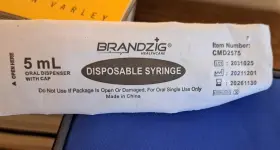 Cmd2576 Brandzig 84 Disposable 5ml Syringes W Cap Liquid Medical Clear Plastic Graduated
