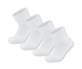 00850018652735 Brooklyn Socks 4 Pairs Extra Wide Cotton Diabetic Quarter/over-the-ankle Health 10-16