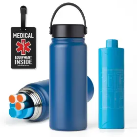 Carrywise 053701053035 Insulin Pen Cooler Travel Case Tsa Approved 48h Portable Diabetes Medical Car