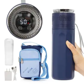 Ceelpeopar 671891301646 Electric Insulin Cooler Travel Case Tsa Approved Portable Blue