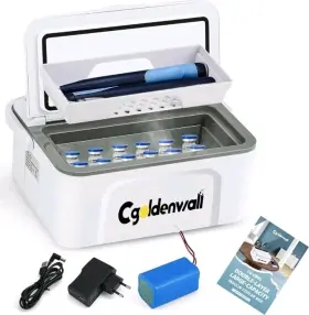 Cgoldenwall 901510635788 Portable Insulin Cooler Box For Max. 12 Pens 7.5 3 2.7inches