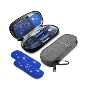 Chelvvg 974558910408 Insulin Cooler Travel Case With 2 Tsa Approved Ice Packs Diabetic Medication