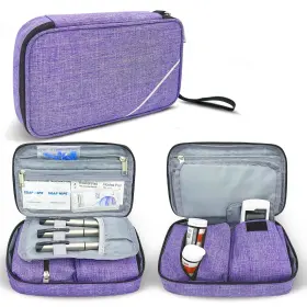 Chelvvg 974558911191 Diabetic Supplies Travel Case Diabetes Storage Bag For Glucose Meter Insuli