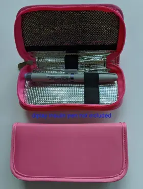 A-2001-bk Chillpacks Medicine/diabetes Insulin Pen Travel Cooler Case- Pink
