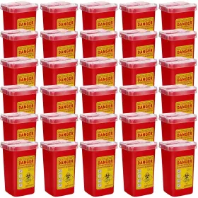 Chumia-sharps-89 Chumia Sharps Containers For Home Use 1 Quart 6 X 4 3 Inches Red