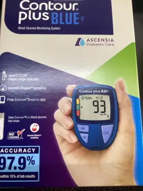8a01 Contour 301937035012 Plus Blue Blood Glucose System #7035 #
