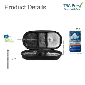 Cp0-102 Crilano Insulin Cooler Travel Case Diabetics Insulated Bag Sets Medical Organizer Wi #2