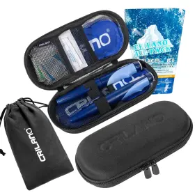 Cp0-102 Crilano Insulin Cooler Travel Case Diabetics Insulated Bag Sets Medical Organizer Wi