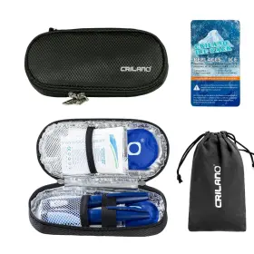 Cro-o2-2 Crilano Insulin Cooler Travel Case Diabetics Insulated Bag Sets Medical Organizer Wi
