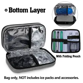 Cacr07501 Curmio Insulated Insulin Cooler Travel Case Double Layer Diabetic Supplies S #3
