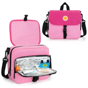 Cacr08202 Curmio Ssx Epipen Carrying Case Insulated Medicine Supplies Bag With Shoulder St