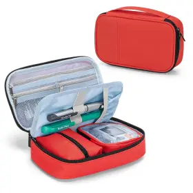 Cacr09404 Curmio Diabetic Supplies Bag For Glucose Meter Medication Insulin Pens And