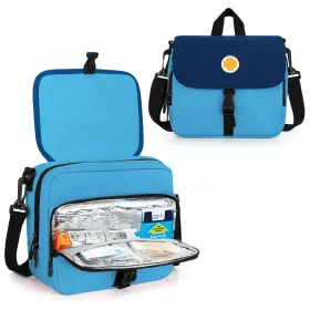 Cr08201 Curmio Ssx Epipen Carrying Case Insulated Medicine Supplies Bag With Shoulder St