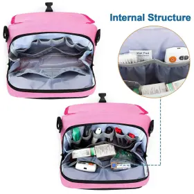 Cr08202 Curmio Insulin Cooler Travel Case Portable Diabetic Supplies Organizer With #2
