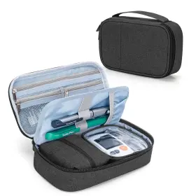 Cr09403 Curmio Diabetic Supplies Bag For Glucose Meter Medication And Other Diabetes