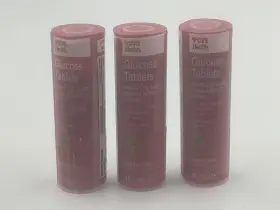 2027 Cvs 050428403129 3 Pack Glucose Rasberry Flavor Tab Traveling Health Exp 01/2027