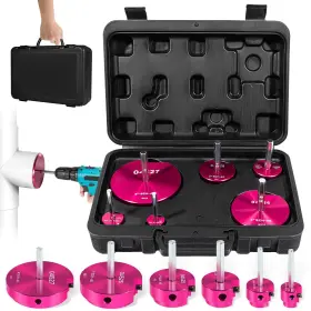 Pprk6 Dearchan 6pcs Pvc Pipe Reamer Kit Aluminum Alloy And Stainless Steel Fits 1/2 Inch Drills