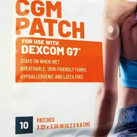 Dexcom 814179027825 Kt Tape Pro Extreme Adhesive Cgm Patch G7 Overpatch Beige 10 Patches X2