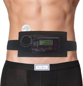 Dia-dp00527-b Diabelt Insulin Pump Belt With Mesh Pouch For Easy Viewing/operation Diabetic T1d