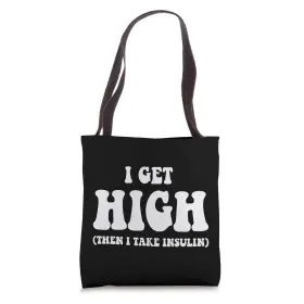 445n6qy0e7qus Diabetes Awareness By Design Tee Company Peace Love Insulin Diabetic Type Gift Tote Bag