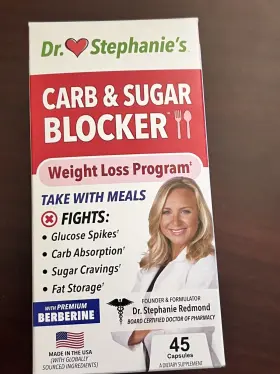 Diabetes Doctor 860001380736 Pharmaganics Dr Stephanies Carb And Sugar Blocker Weight Loss 45 Capsules 03/2025