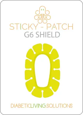 Diabetic Living Solutions 445036665688 The Neon Yellow G6 Shield For Your Dexcom Over Patches Accessory Reus