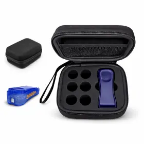 Dimple Maker 422790447338 Insulin Vial Travel Case With 6-slot Organizer And Needle Clipper Dark Blue