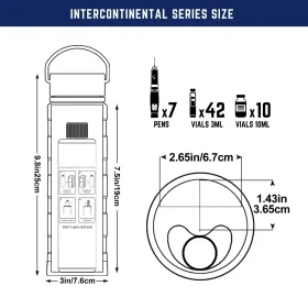 Bc003 Disoncare Intercontinental 74h 7 Insulin Pens Cooler Travel Case Medical Trav #3