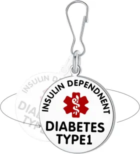 7860-zp Divoti Insulin Dependent T1d Stainless Steel Zipper Pull