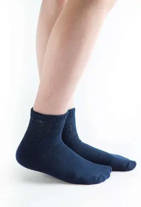 Doc Ortho 609465612041 Loose Fit Cotton Diabetic Socks Non-binding 1/4 Crew For Men And Women