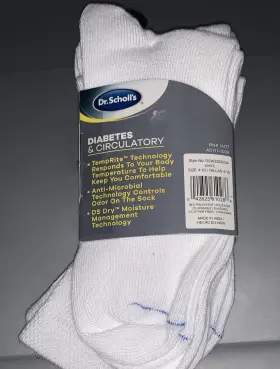 Dr. Scholls 042825610286 Dr.scholls Womens Diabetes And Circulatory Ankle 4 Pairs Socks 4-10 #2