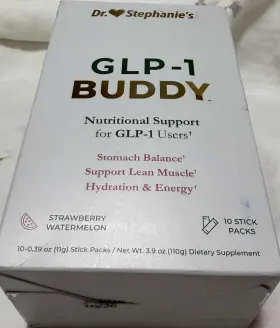 Glp-1 Dr. Stephanies 850058743639 Buddy Booster Strawberry Watermelon Drink Mix 10 Packs