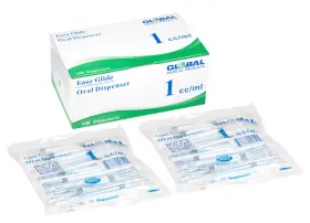 1cco100 Easy Glide 1ml 1cc Oral Syringe Caps Included Great 100 Count Pack Of 1