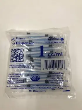 1cco50 Easy Glide 1ml 1cc Oral Syringe Caps Included Great For 100 Piece Set