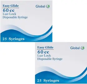 Eg-60ml-ll-50-a Easy Glide 60ml Syringe Only With Luer Lock Tip - 50 Syringes Without A Needle By