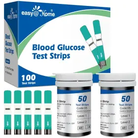 Easy Home 810038634869 Blood Glucose Test Strips For Diabetes Use With Sugar