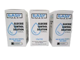 Easy Max 885017000591 Glucose Control Solution 4.0ml Lot Of 3 Exp 3/31/2025