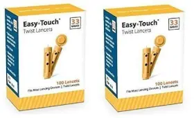 Easy Touch 084963310017 300 Lancets 33 Gauge - 3x 100 Ct #2
