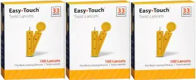 Easy Touch 084963310017 300 Lancets 33 Gauge - 3x 100 Ct