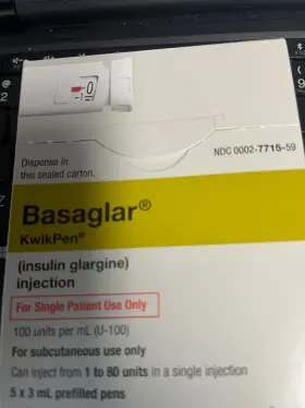 Eli Lilly 300027715599 Diabetic Pens Basaglar Kwik Pen Inj 100 Unit