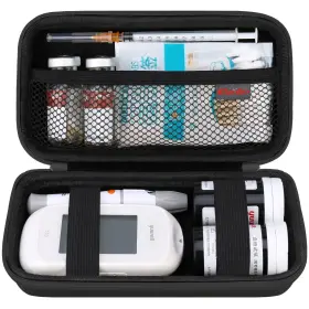 Elonbo 769256312083 Diabetic Supplies Travel Case Supply Organizer Bag Glucose Meter S