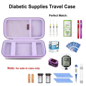 L17zz Elonbo Diabetic Supplies Travel Case Supply Organizer Bag Glucose #2