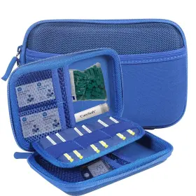 Em586 Emorevalue Travel Diabetic Supplies Hard Case For Lancets Glucose Meters Lancing Devic