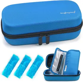 Encases 768523063383 Insulin Cooler Travel Case - Insulated Diabetic Bag Organizer Medication Cool