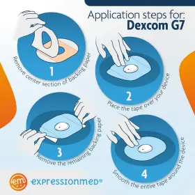 Expressionmed 705353327537 - Pacifica Variety Pack Adhesive Patch For Dexcom G7 Of 5 #2