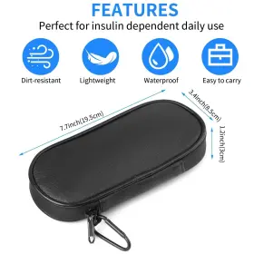 Yidaosu-1 Foalgo Insulin Cooler Travel Case Diabetic Cold Pack Organizer Bag With 2 Reusable I #2