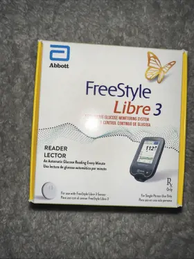 Free Style 357599820008 Libre 3 Reader With Usb Cable Power Adapter New Unopened