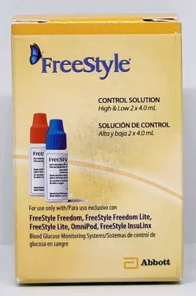 Freestyle 699073704320 Abbott Control Solution High/low New In Box 2 Vials Exp. 11/30/2024