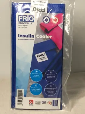 X3.75 Frio 039345000111 Insulin And Allergy Medication Wallet Cooler 7.5 Inch Blue